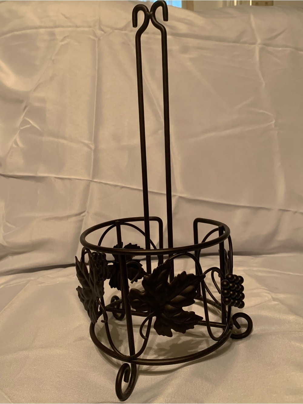 Decorative Brown Metal Kitchen Paper Towel Holder - Home Basics